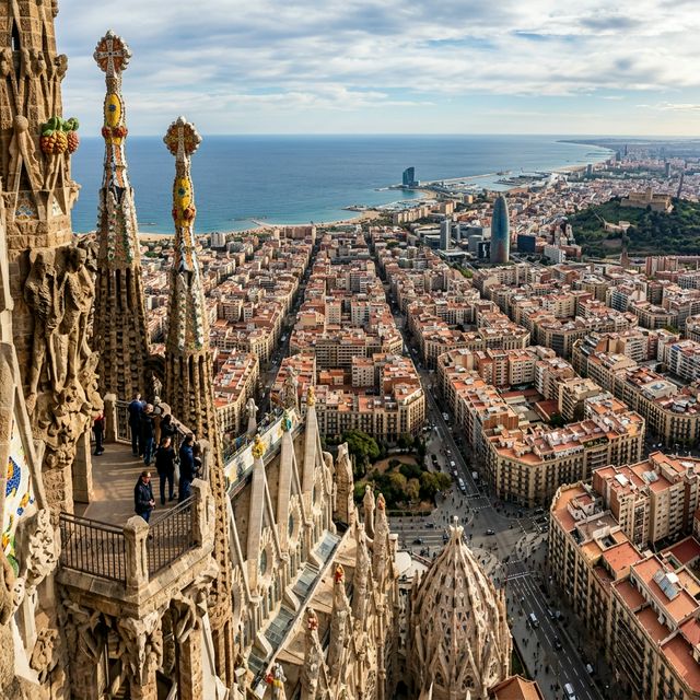 View from Sagrada Família towers